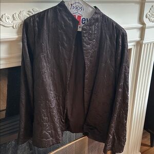 Eileen Fisher black Quilted Jacket